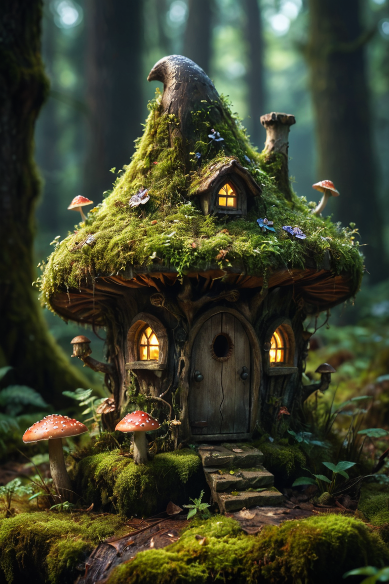 325817578 6 1.5 f4623ff973 award_winning_photography_capturing_a_fairy-house_made_of_dark_wood,_magical_mushroom,_moss,_whimsical._dark_night_forest_backgr.png